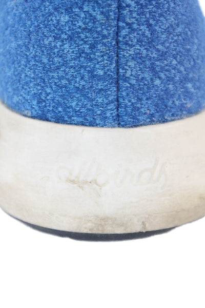 Allbirds Womens Merino Wool Lace Up Athletic Sneakers Blue Size 9