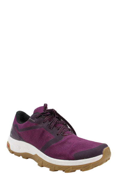 Salomon Womens Lace Up Casual Athletic Sneakers Purple Size 9