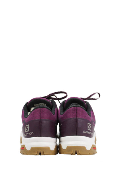 Salomon Womens Lace Up Casual Athletic Sneakers Purple Size 9