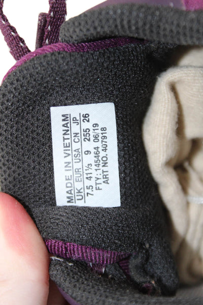 Salomon Womens Lace Up Casual Athletic Sneakers Purple Size 9