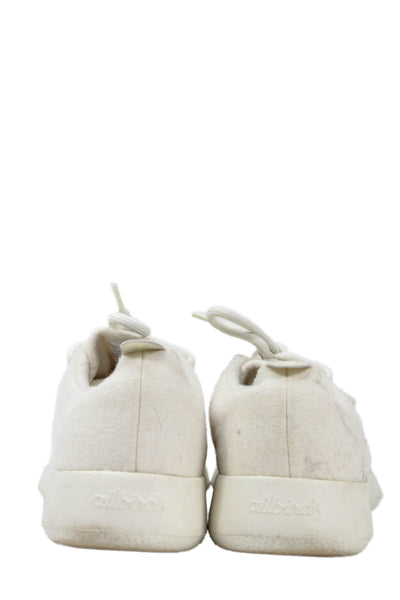 Allbirds Womens Merino Wool Lace Up Athletic Sneakers White Size 9