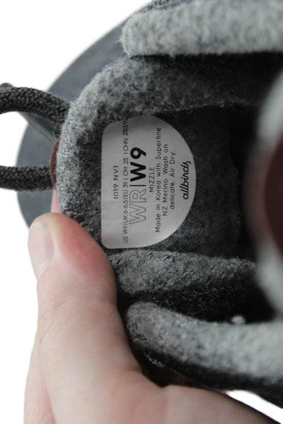 Allbirds Womens Merino Wool Lace Up Athletic Sneakers Gray Size 9