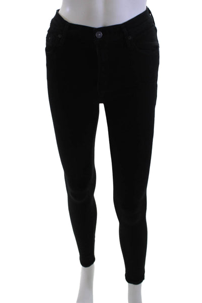Citizens of Humanity Women Ankle Skinny Jegging Black Mid-Rise Size 28