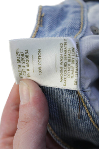 Just Black Denim Womens Boyfriend Cropped High Waist Light Blue Jeans Size 25
