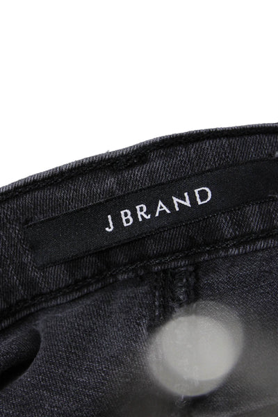 J Brand Women Skinny Ankle Dark Gray Jeans Mid Rise Button Size 27
