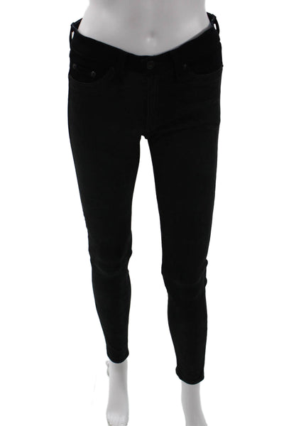 Rag & Bone Jean Womens Skinny Ankle Jeans Black Size 27