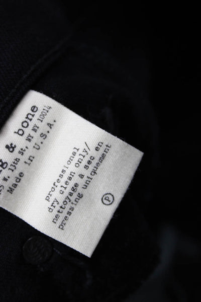 Rag & Bone Jean Womens Skinny Ankle Jeans Black Size 27
