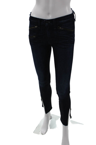 Rag & Bone Jean Women Ankle Skinny Dark Blue Low Rise Jeans Size 27