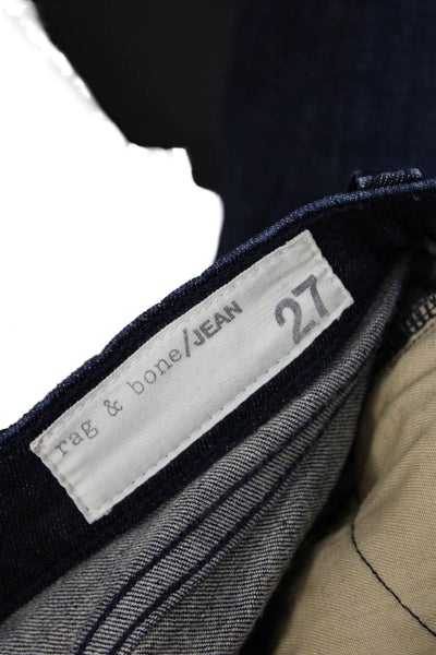 Rag & Bone Jean Women Ankle Skinny Dark Blue Low Rise Jeans Size 27