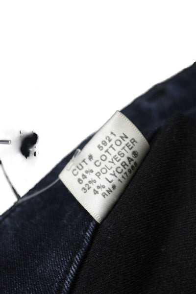 J Brand Women Ankle Cargo Pants Dark Blue Low Rise Button Size 26