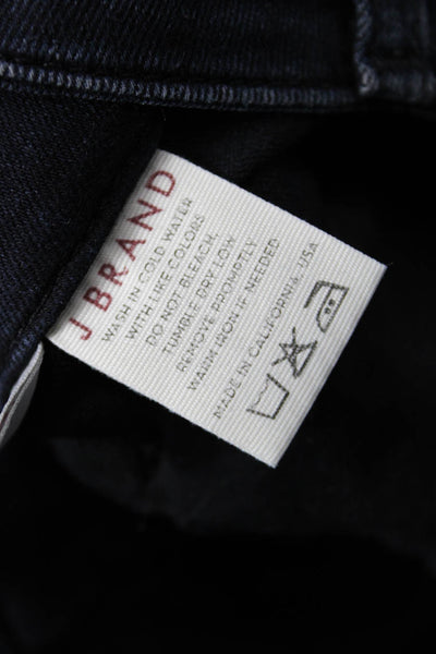 J Brand Women Ankle Cargo Pants Dark Blue Low Rise Button Size 26