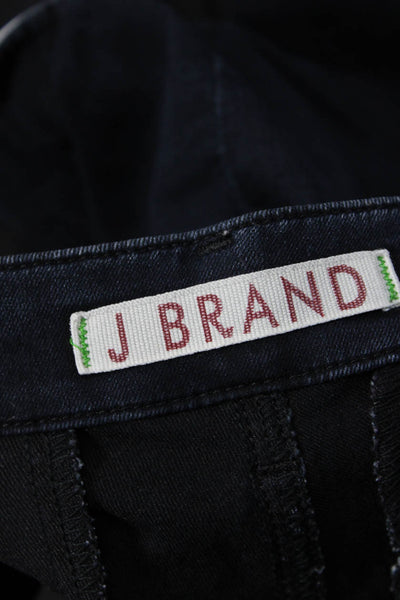 J Brand Women Ankle Cargo Pants Dark Blue Low Rise Button Size 26