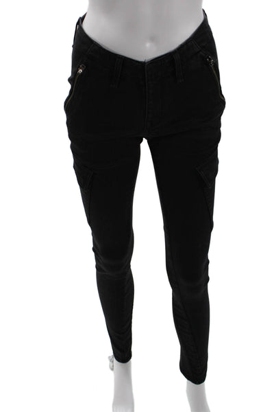 Rag & Bone Jean Womens Black Cargo Ankle Pants High Rise Size 25