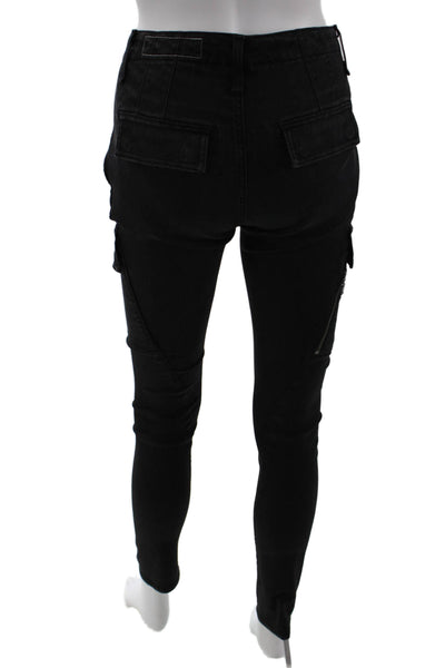 Rag & Bone Jean Womens Black Cargo Ankle Pants High Rise Size 25