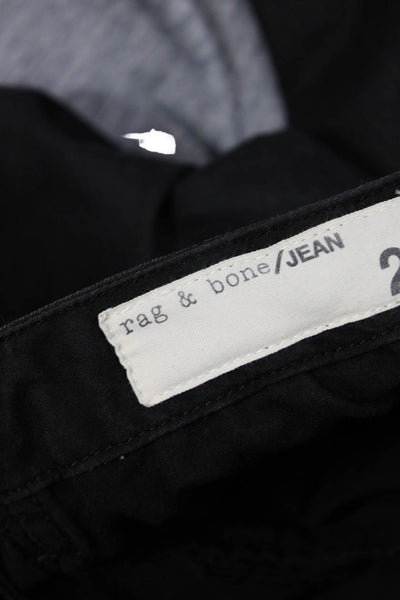 Rag & Bone Jean Womens Black Cargo Ankle Pants High Rise Size 25