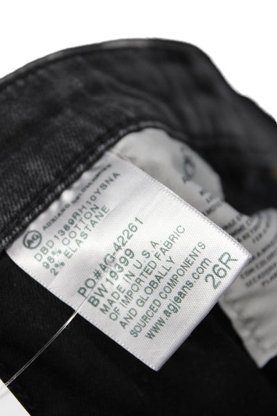 AG Adriano Goldschmied Womens Skinny Ankle Dark Gray Jeans Size 26