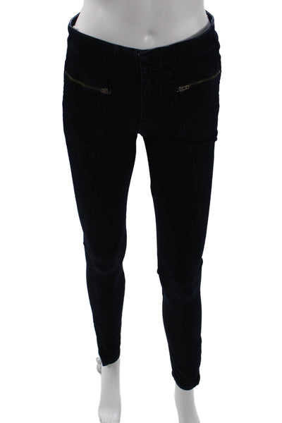 Rag & Bone Jean Womens Skinny Jegging Dark Blue Button Mid Rise Size 27