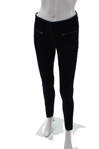 Rag & Bone Jean Womens Skinny Jegging Dark Blue Button Mid Rise Size 27
