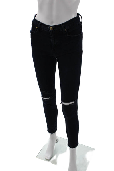 J Brand Womens Dark Blue High Rise Skinny Ankle Jeans Size 26