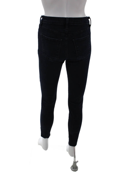 J Brand Womens Dark Blue High Rise Skinny Ankle Jeans Size 26