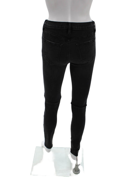 J Brand Womens Skinny Ankle Jeans Black High Rise Zip Size 26