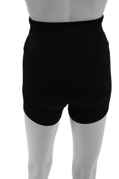 PatBO Unisex Biker Shorts Black 79% Recycled Polyester Size XS