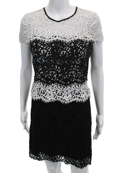 Milly Womens Sheath Mini Dress Black Size 6