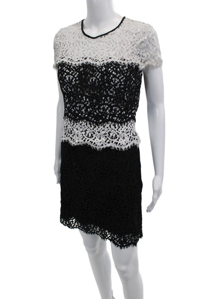 Milly Womens Sheath Mini Dress Black Size 6