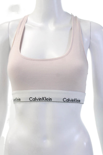 Calvin Klein Wonens Sleeveless Casual Sports Bra Pink Size M