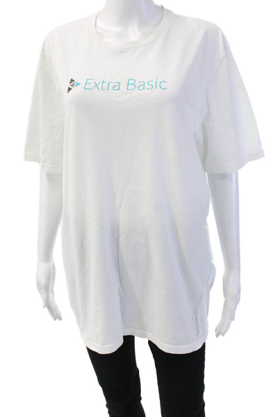 Port and Company Unisex Basic White Short Sleeve Crew Neck T-Shirt Size L