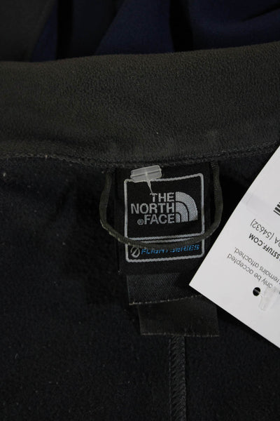 The North Face Mens Windbreaker Dark Blue High Neck Zip Outdoor Size M