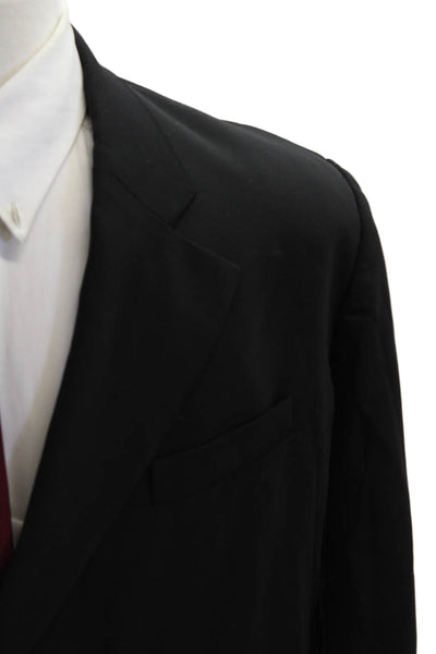 Dorothee Schumacher Mens Black Wool Blazer Collared Button Size 5