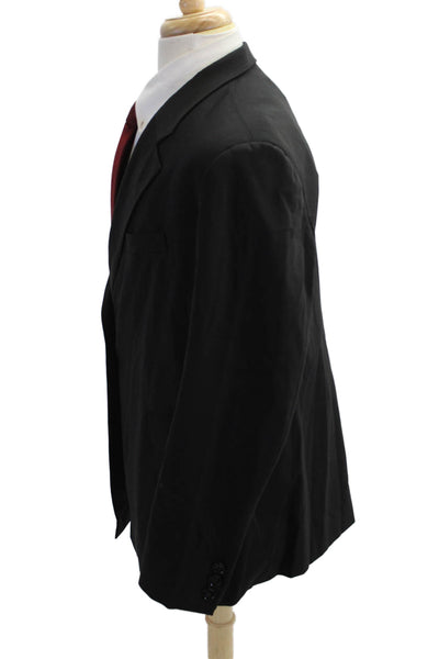 Dorothee Schumacher Mens Black Wool Blazer Collared Button Size 5