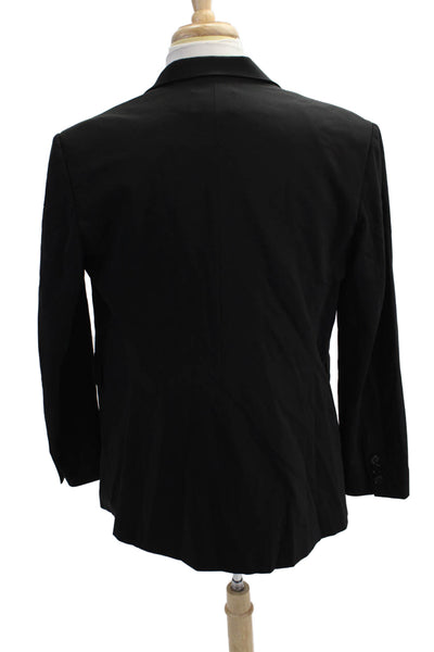 Dorothee Schumacher Mens Black Wool Blazer Collared Button Size 5