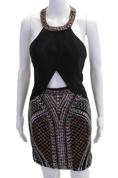 Calvin Klein Women Sheath Bodycon Black Knee Length Dress Size 6