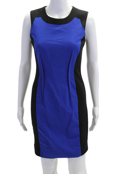 Calvin Klein Womens Black Sheath Dress Sleeveless Knee Length Size S