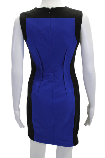 Calvin Klein Womens Black Sheath Dress Sleeveless Knee Length Size S