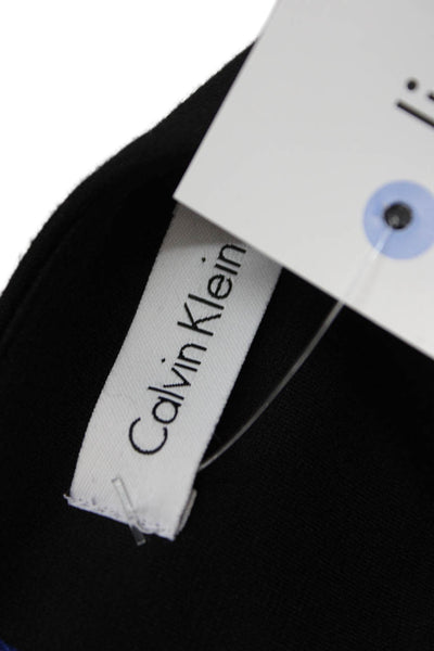 Calvin Klein Womens Black Sheath Dress Sleeveless Knee Length Size S