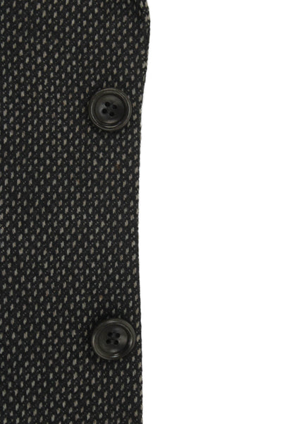 Armani Collezioni Men Dark Gray Wool Cashmere Geometric Blazer Size 40