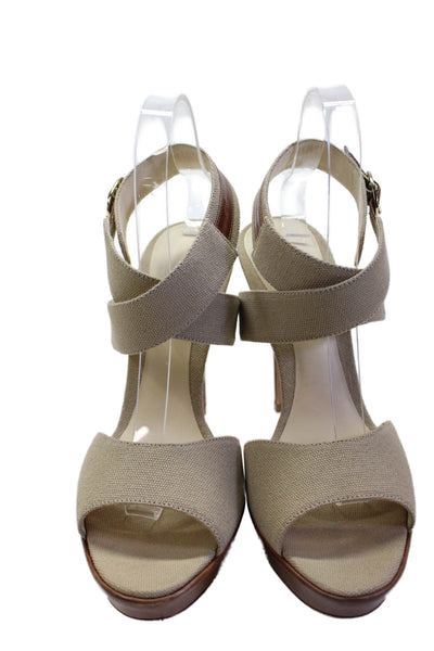 Alexandre Birman Womens Strappy Open Toe Sandals Heels Beige Size 9