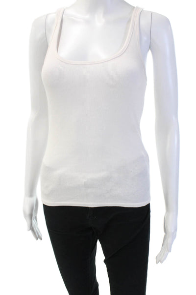 J Crew Womens Basic Camisole Round Neck Sleeveless White Size S