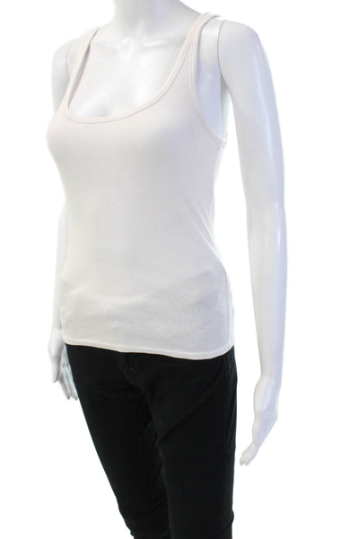 J Crew Womens Basic Camisole Round Neck Sleeveless White Size S