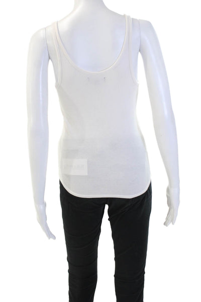 J Crew Womens Basic Camisole Round Neck Sleeveless White Size S