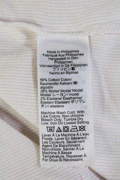 J Crew Womens Basic Camisole Round Neck Sleeveless White Size S