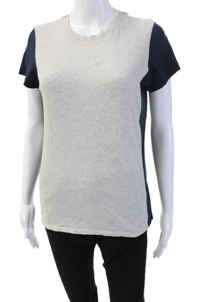 Vince Women Basic Jersey Gray Crew Neck Short Sleeve T Shirt Size M