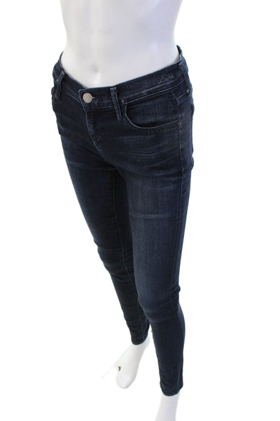 Goldsign Women Skinny Ankle Jeans Dark Blue High Rise Size 26