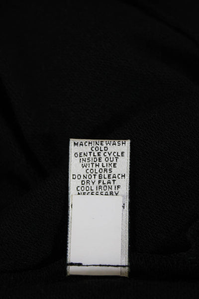 Neiman Marcus Women Shift Dress Black Round Neck Lace Up Size L