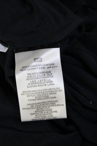 BCBGMAXAZRIA Womens Sweater Dress Dark Blue 3/4 Sleeve Knee Length Size S