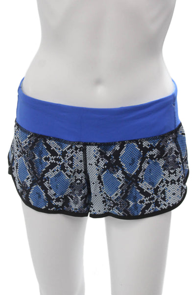 Lululemon Womens Black Geometric Animal Print Shorts Size 6