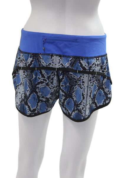 Lululemon Womens Black Geometric Animal Print Shorts Size 6